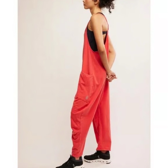 FP Movement by Free People Red Orange Jumpsuit XS NWOT - Picture 3 of 10